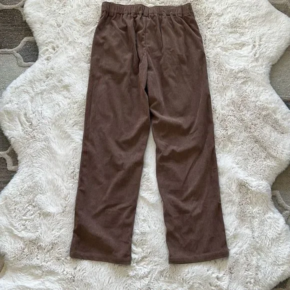 Halara Corduroy Casual Pants Cocoa Brown Size S - Picture 12 of 13